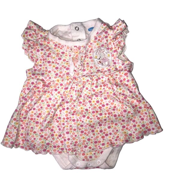 Baby Girls Rompers 2 Pc Set Carters & Bon Bébé 0-3 Mo Floral Leopard Cotton - Picture 11 of 13
